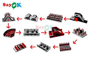 China Customized Amusement Park Inflatable Obstacle Course Blow Up Theme Park wholesale