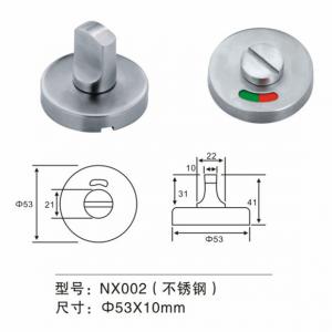 China Stainless Steel Thumb Turn Door Knob Door Fitting Hardware For Washroom Door wholesale