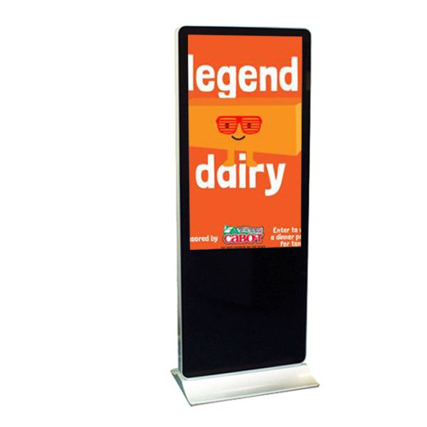55" Touch Screen Back-to-Back Digital Poster Kiosk With 10pt IR Touch Screen Panel