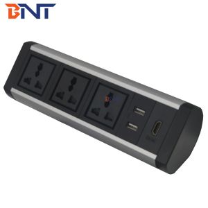 Multifunction clamp desktop data and power socket outlet box