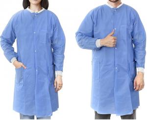 China Disposable Laboratory Coat, Dental supplies, Nonwoven Disposable PP White Lab Coat Non Woven For Kids Or Adults wholesale