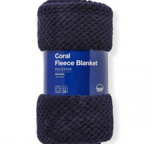 Customized Coral Fleece Baby Blanket Skin Friendly Plain Color Feel Softness