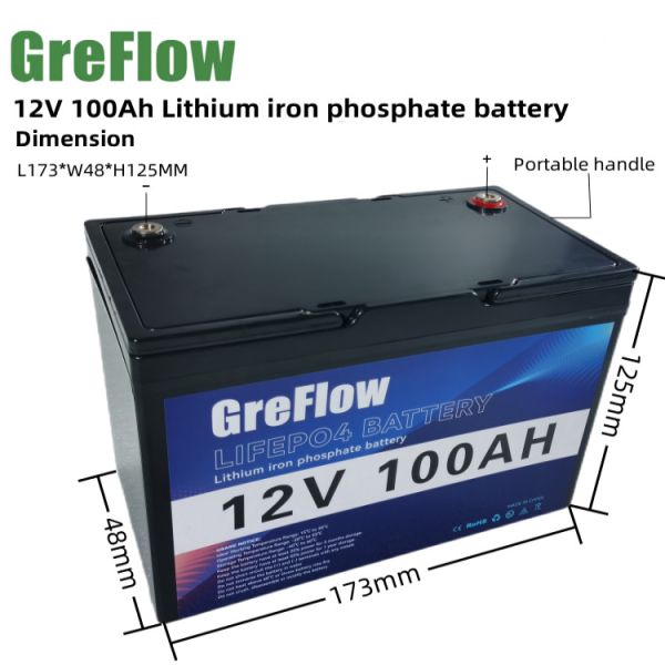 12v 100ah Lifepo4 Battery Pack Deep Cycle Lithium Battery Replace Lead Acid