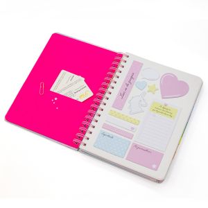 China B5 Spiral Personalized Hardcover Notebook 100g Printing Planner wholesale