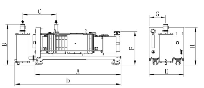 GSD120B 120 m³/h Oilless Dry Screw Vacuum Pump for Lithium Ion Battery Drying
