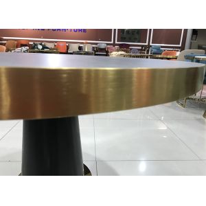 Round Stainless Steel 80cm Marble Top Living Room Tables