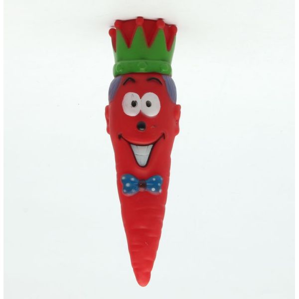 Funny Carrot Christmas Gift top vinyl toy with squeaky for dog and car