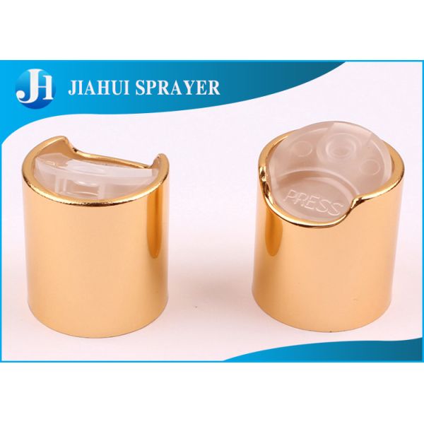 Aluminum Plastic Cosmetic Bottle Caps / Commercial Shampoo Bottle Cap Eco - Friendly