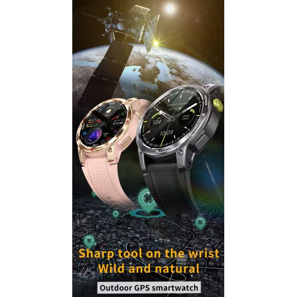 NX18 Pro Outdoor sport Smart Watch AMOLED Screen Compass GPS Tracker 400mAh Battery
