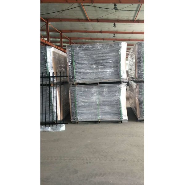 Corrosion Resistant 72'' High Commercial Wrought Iron Fencing With Black Rod