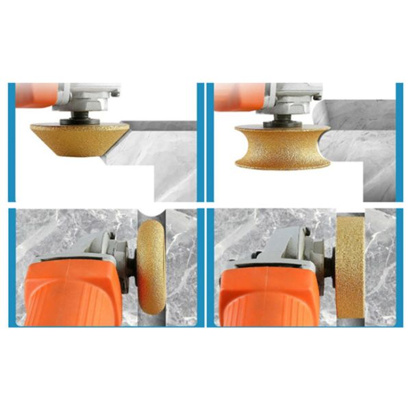 Silver Profile Diamond Grinding Wheel For Angle Grinder 75mm