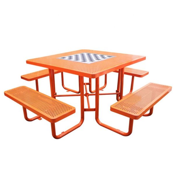 6 Feet Commercial Outdoor Metal Benches For Park Garden Community