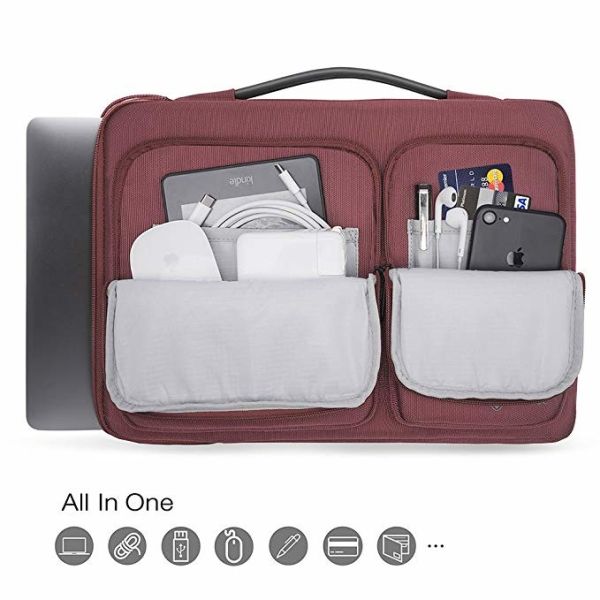 Protective Laptop Carrying Case Compatible With 15-15.6 Inch Notebooks