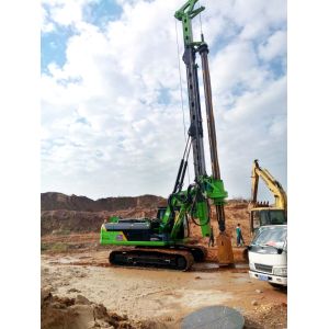 Foundation Pile Drilling Hydraulic Piling Rig With Rotary Angle Displacement