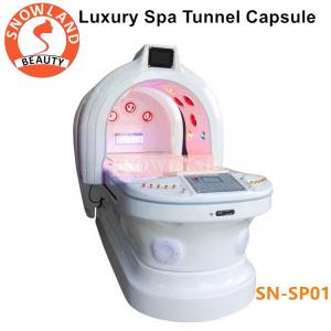 China 110v/220v Ozone Dry SPA Infrared Sauna Capsule With Photon Light Magic Tunnel on sale