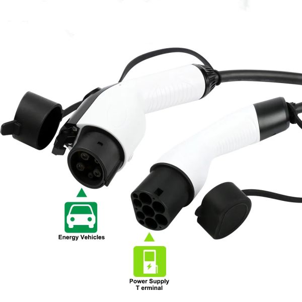Type 2 To Type 1 Mode 3 EV Charging Cable 1 / 3 Phase 3.6KW / 7.4KW / 11KW / 22KW