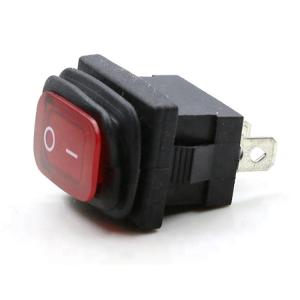 China Flat Button Carling Style Red Led Rocker Switch Waterproof 13A For Car Boat on sale