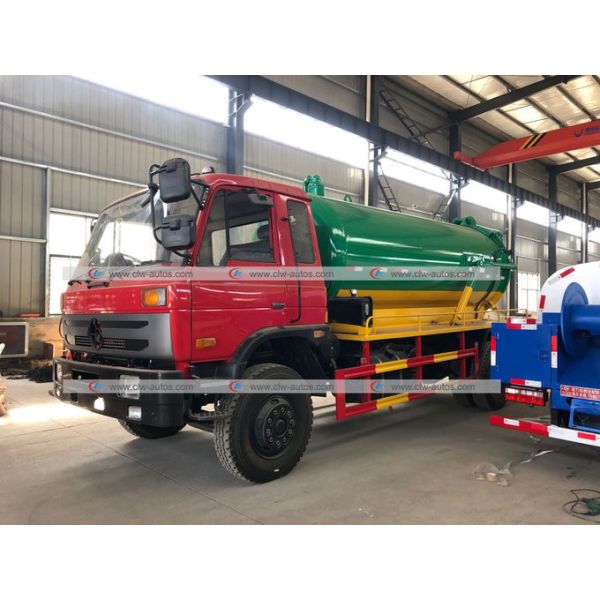 Dongfeng 10cbm Sewer Suction Pump Fecal Sewage Tanker Vacuum Truck