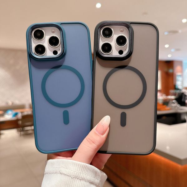 Slim Magsafe Phone Case Shockproof Hard PC Phone Case Translucent