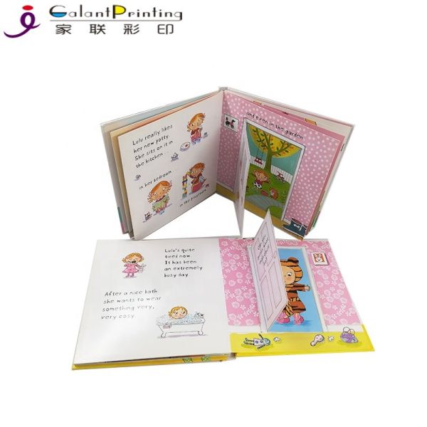 Educational Die Cutting Custom Hardcover Book Printing Cardboard Touch And Feel Books