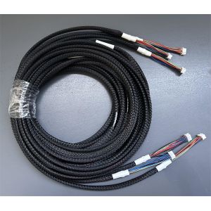 Braided Shield Industrial Wiring Harness One Tow Five Button Interface