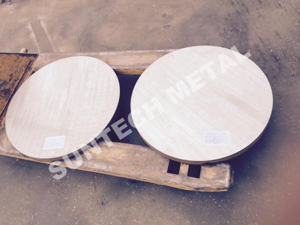 Quality Cladding Plate  SB265 Gr.1 Titanium / Carbon Steel Clad Tubesheet for sale
