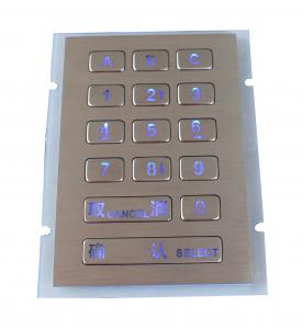 China 15 Keys 0.45Mm Short Stroke Door Entry Keypad High Performance wholesale