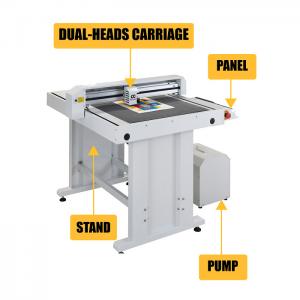 China Low Noise Flat Bed Die Cutting Machine Servo Control Digital Paper Cutter on sale