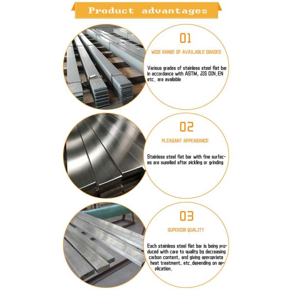 201 321 310 Stainless Steel Flat Bar 10mm TUV Solid Steel Bar Polished