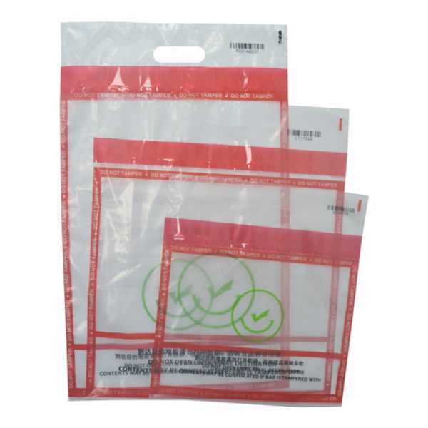 LDPE Customize LOGO Tamper Evident Bag Plastic Document Security Bag