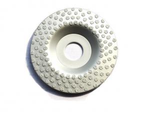 China Solid Vacuum Brazed Cup Wheel Grinding Disc For Stone And Masonry wholesale