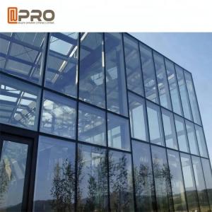 China Heatproof Glass Curtain Wall For Commercial Building Tempered Low E Spider Curtain Wall Big Size wholesale