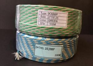 China Type K Extension Cable KXBBP 2*7/0.25 Green on sale