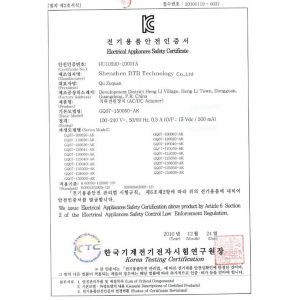 BTB TECHNOLOGY CO.LTD Certifications