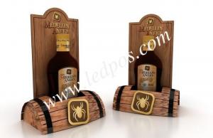 China Medellin Anejo Wooden Bottle Barrels Display wholesale