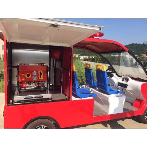 Fire Protection Electric Fire Fighting Vehicle 5 Person With ABS Cushion