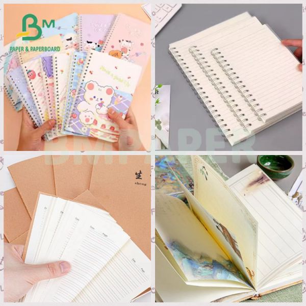 50lb Uncoated High Whiteness Offset Printing Text Book Paper Rell