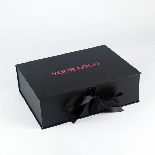 Foldable Rigid Cardboard Box With Magnetic Closure Paper Gift Box For Watch Wedding Party
