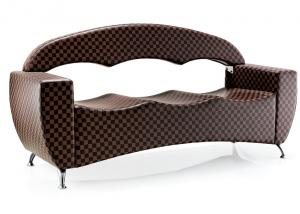 China Professional Custom Public Salon Waiting Room Bench PU Leather With High Backrest on sale