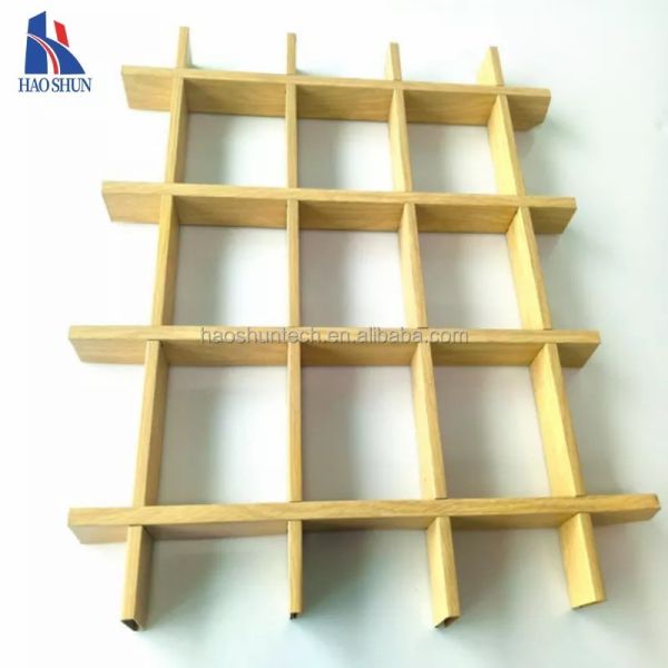 Customized Square Pass Aluminum Baffle Ceiling Fireproof Aluminum Square Tube Ceiling Baffles Ceiling Decoration Panels