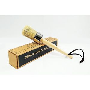 Natural Bristles Cleaning Chalk Paint Brushes For Painting 45mm