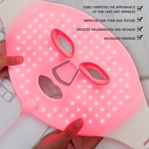 China Infrared Face Mask Silicone Colors Light Led Therapy Anti Aging Photon Device wholesale