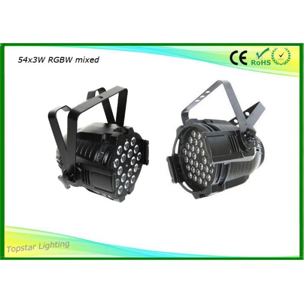 High Bright Indoor Par Led Lamp RGBW Black Cast Aluminum House CE RoHs