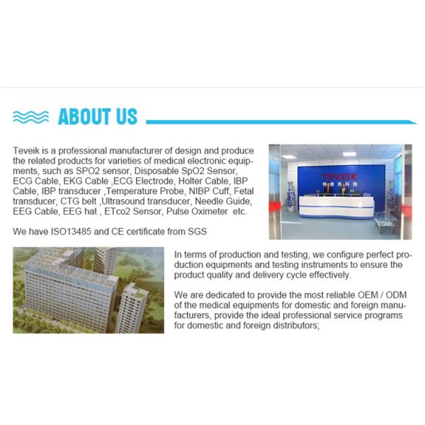 HP Medical Patient Monitor M1971A ECG Cable 5 leads Clip IEC