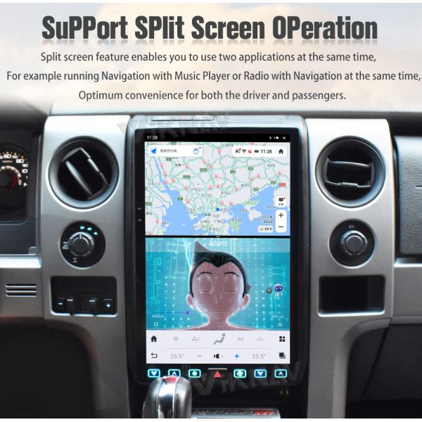 Android 13 Car Multimedia Player Radio For Ford Raptor F150 09-12 8+128G Head Unit Touch Screen Carplay