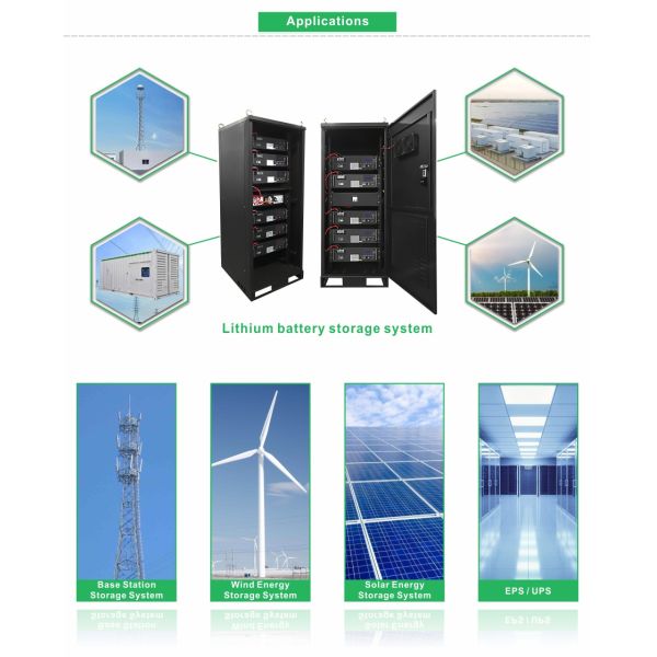 Base Station & Wind-solar Rechargable Storage Lithium Battery, 48V100Ah, 5U Size Rack Case, LiFePO4 Battery Pack,UPS EPS