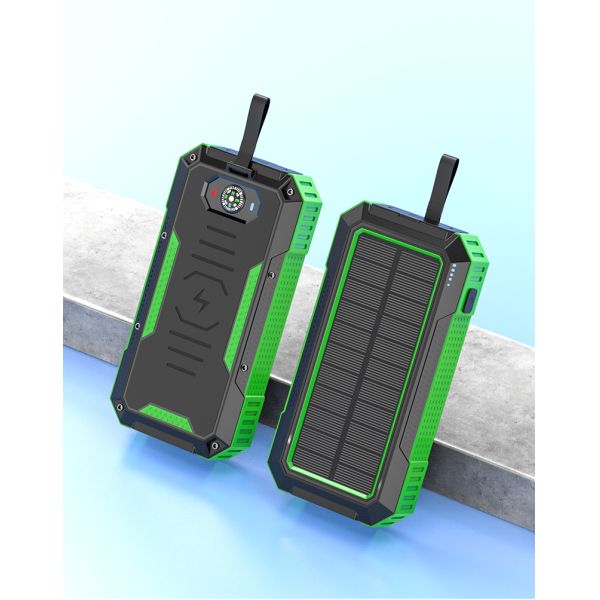 15W Output Power Private Mold Wireless Charging Solar Power Bank for iPhone 30000mAh