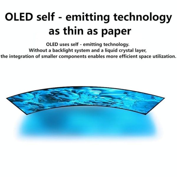 Close-up of OLED display