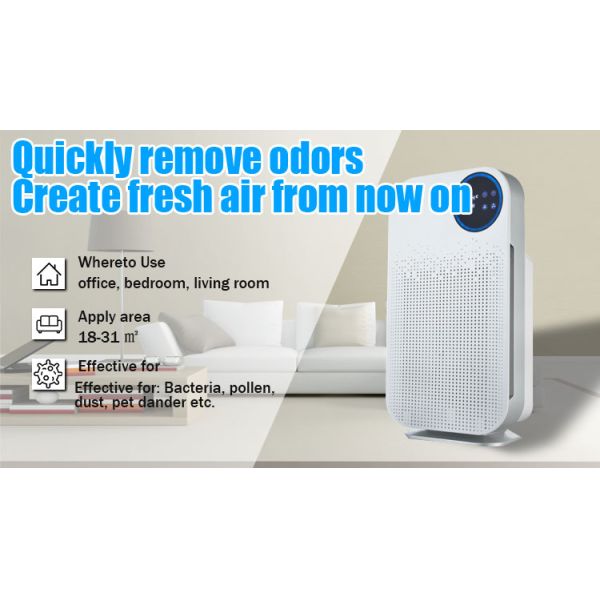 HOMEFISH Ultraviolet UVC Air Purifier 220V/110V 4 Fliters 6 Stage Purification