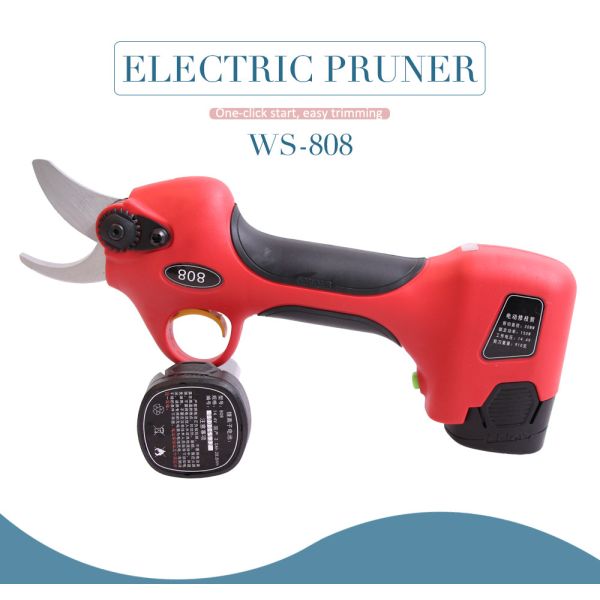 2.5CM Battery Orchard Pruer Long Time Use 14.4V Cordless Battery Powered Electric Pruners Shears Scissors for Pruning